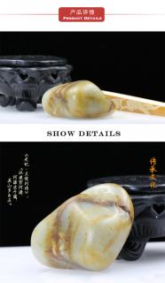 baocl/宝传隆盛 天然新疆和田玉籽料洒金皮原