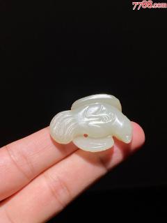 清代-和田白玉籽料雕万鹰之神海东青玉吊坠-清代满族玉器-自由交易-77